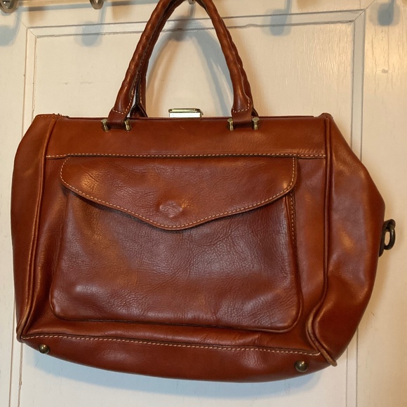 Patricia Nash Nieve Leather Bag 12” x 10” Weekender